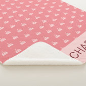 Couverture Sherpa Cute Pink Circus Tent Personalized (3/4)