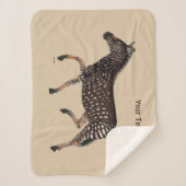 Couverture Sherpa Cute Polka Dot Zebra (Devant)