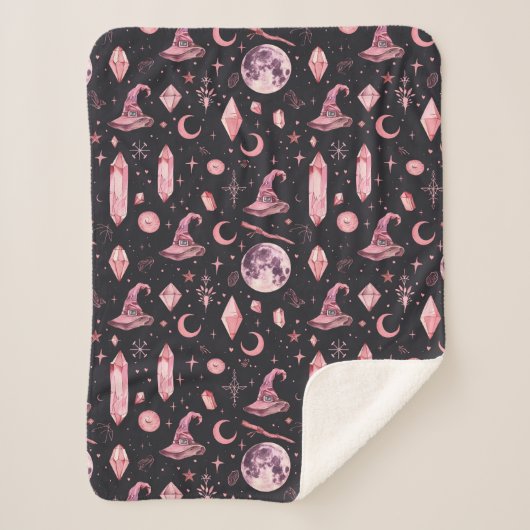 Couverture Sherpa Cute rose (Devant)