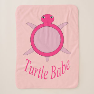 Couverture Sherpa Cute Rose Turtle Baby Sherpa Blanket