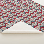 Couverture Sherpa Cute Santa Claus Crochet Motif (3/4)