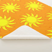 Couverture Sherpa Cute seamless pattern of sun. Doodle hand drawn st (3/4)