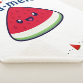 Couverture Sherpa Cute Smiling Kawaii Watermelon (3/4)