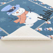 Couverture Sherpa Cute Snowman (3/4)