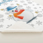 Couverture Sherpa Cute Snowman (3/4)