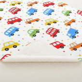 Couverture Sherpa Cute Trucks Voitures Véhicules Garçons Chambre (3/4)