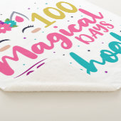 Couverture Sherpa Cute Unicorn 100 Jours Magiques De L'École (3/4)