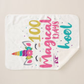 Couverture Sherpa Cute Unicorn 100 Jours Magiques De L'École (Devant (Horizontal))