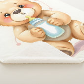 Couverture Sherpa Cute Watercolor Baby Teddy Bear Illustration  (3/4)