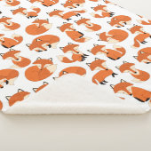 Couverture Sherpa Cute Woodland Autumn Forest Fox Motif (3/4)