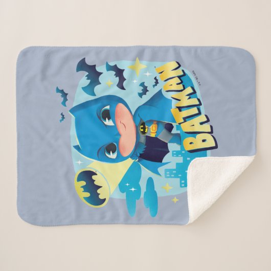 Couverture Sherpa Cuter than mignon Batman (Devant (Horizontal))