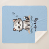 Couverture Sherpa Cutie Kitty (Devant (Horizontal))
