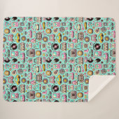 Couverture Sherpa Cuties rétro : Pastel Whimsical (Devant (Horizontal))