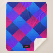 Couverture Sherpa Cyberpunk Quilt futuriste vibrant - ajouter des in (Devant)