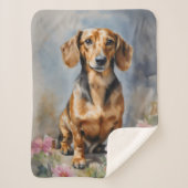 Couverture Sherpa Dachshund Artsy (Devant)