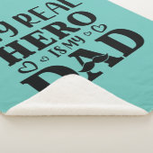 Couverture Sherpa Daddy Gift My Real Hero Is My Hero (3/4)