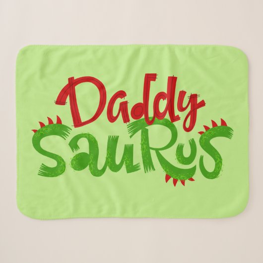 Couverture Sherpa Daddy Saurus Dinosaur (Devant (Horizontal))