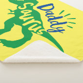 Couverture Sherpa Daddy Saurus T-Rex Silhouette (3/4)