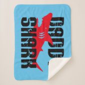 Couverture Sherpa Daddy Shark Worn Graphic (Devant)