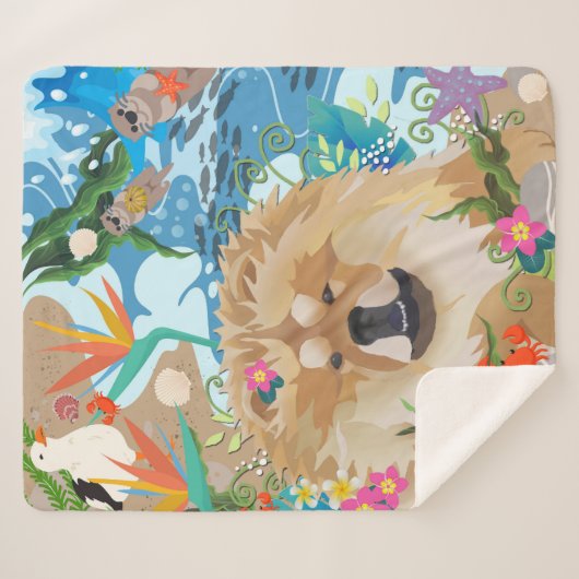 Couverture Sherpa DAEJA FABRIQUER VAGUES moyennement sherpa couvertu (Devant (Horizontal))