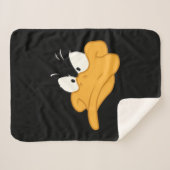 Couverture Sherpa DAFFY DUCK™ Angry Face (Devant (Horizontal))