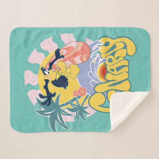 Couverture Sherpa DAFFY DUCK™ Surf - Gnarly (Devant (Horizontal))