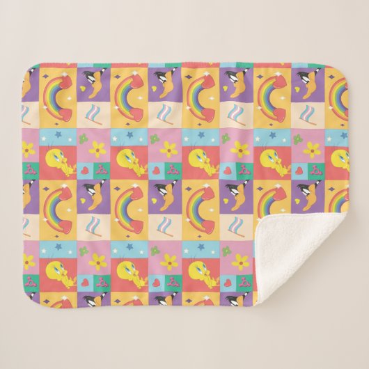 Couverture Sherpa DAFFY DUCK™ & TWEETY™ - Motif de fierté (Devant (Horizontal))