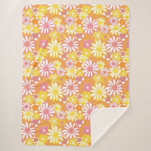 Couverture Sherpa Daisées d'été Sherpa Blanket (Devant)