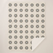 Couverture Sherpa Daisy Delft Monochrome Blossom (Devant)