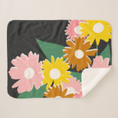 Couverture Sherpa Daisy Delight (Devant (Horizontal))