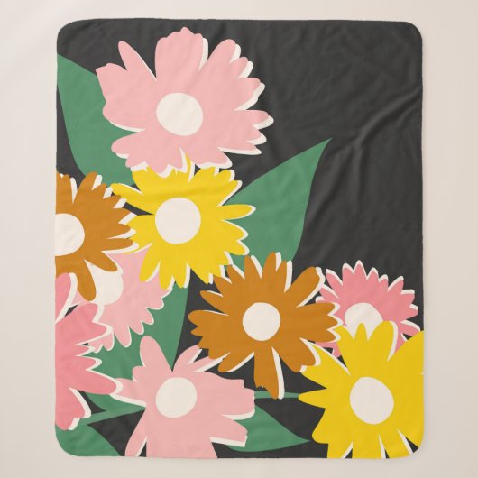 Couverture Sherpa Daisy Delight (Devant)