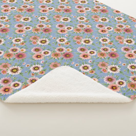 Couverture Sherpa Daisy Floral (3/4)