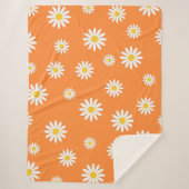Couverture Sherpa Daisy Meadows Orange (Devant)