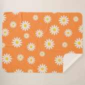 Couverture Sherpa Daisy Meadows Orange (Devant (Horizontal))