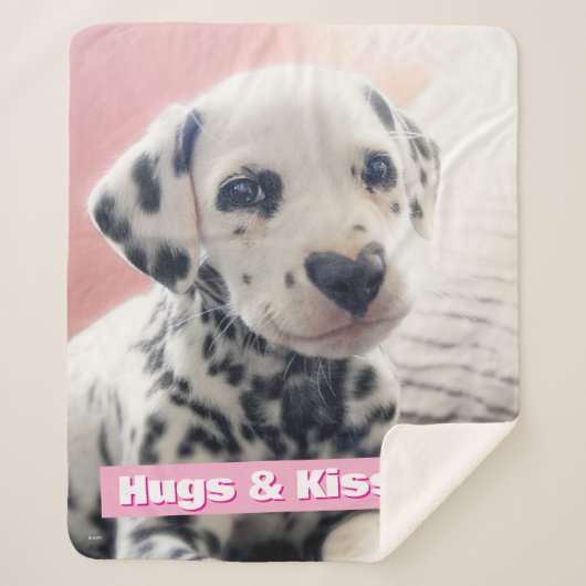 Couverture Sherpa Dalmatian Heart Nose (Devant)