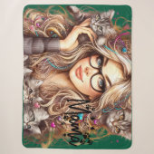 Couverture Sherpa Dame aux chats folle (Devant)
