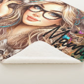 Couverture Sherpa Dame aux chats folle (3/4)