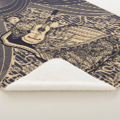 Couverture Sherpa Dame avec guitare (3/4)