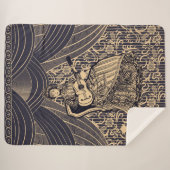 Couverture Sherpa Dame avec guitare (Devant (Horizontal))