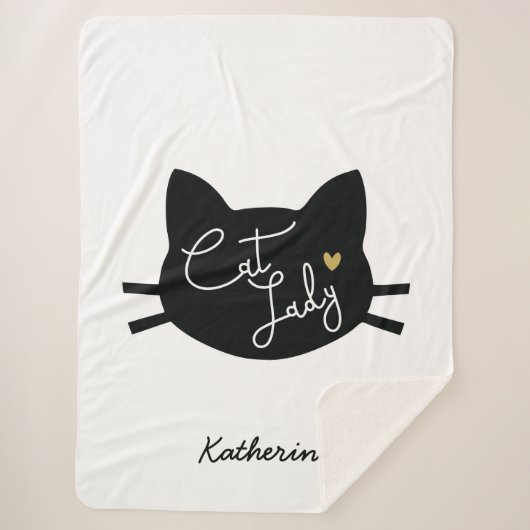 Couverture Sherpa Dame du chat (Devant)