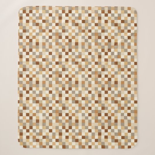 Couverture Sherpa Damier (Devant)