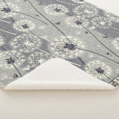 Couverture Sherpa Dandelion monochrome moderne (3/4)