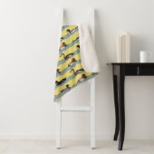 Couverture Sherpa Dandy Ducks (Jaune) (En situation)