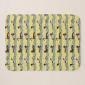Couverture Sherpa Dandy Ducks (Jaune) (Devant (Horizontal))