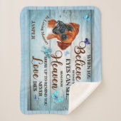 Couverture Sherpa Dans l'amour Mémoire Chien mémoriaux Souvenir Boxe (Devant)