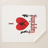 Couverture Sherpa Danse I Heart Tap (Devant (Horizontal))