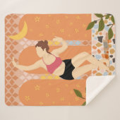 Couverture Sherpa Danse Lune (Devant (Horizontal))