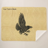 Couverture Sherpa Danse Norse Raven (Devant (Horizontal))