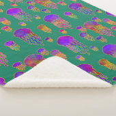 Couverture Sherpa Danse sous-marine Rainbows Sea Green (3/4)