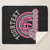 Couverture Sherpa Danseur de ballet AJOUTER DU TEXTE Danse classique (Devant (Horizontal))